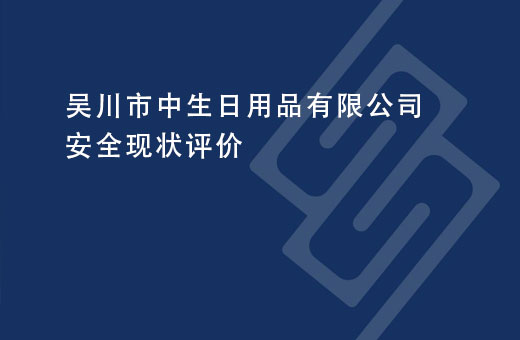 吴川市中生日用品有限公司安全现状评价