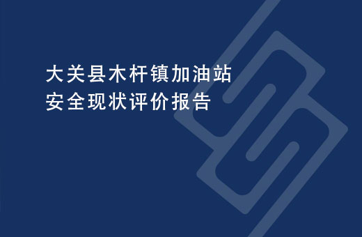 大关县木杆镇加油站安全现状评价报告